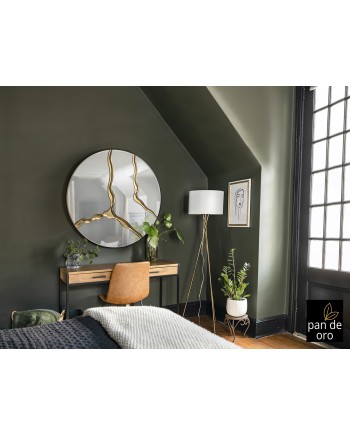 SURCOS- ESPEJO PAN DE ORO D100